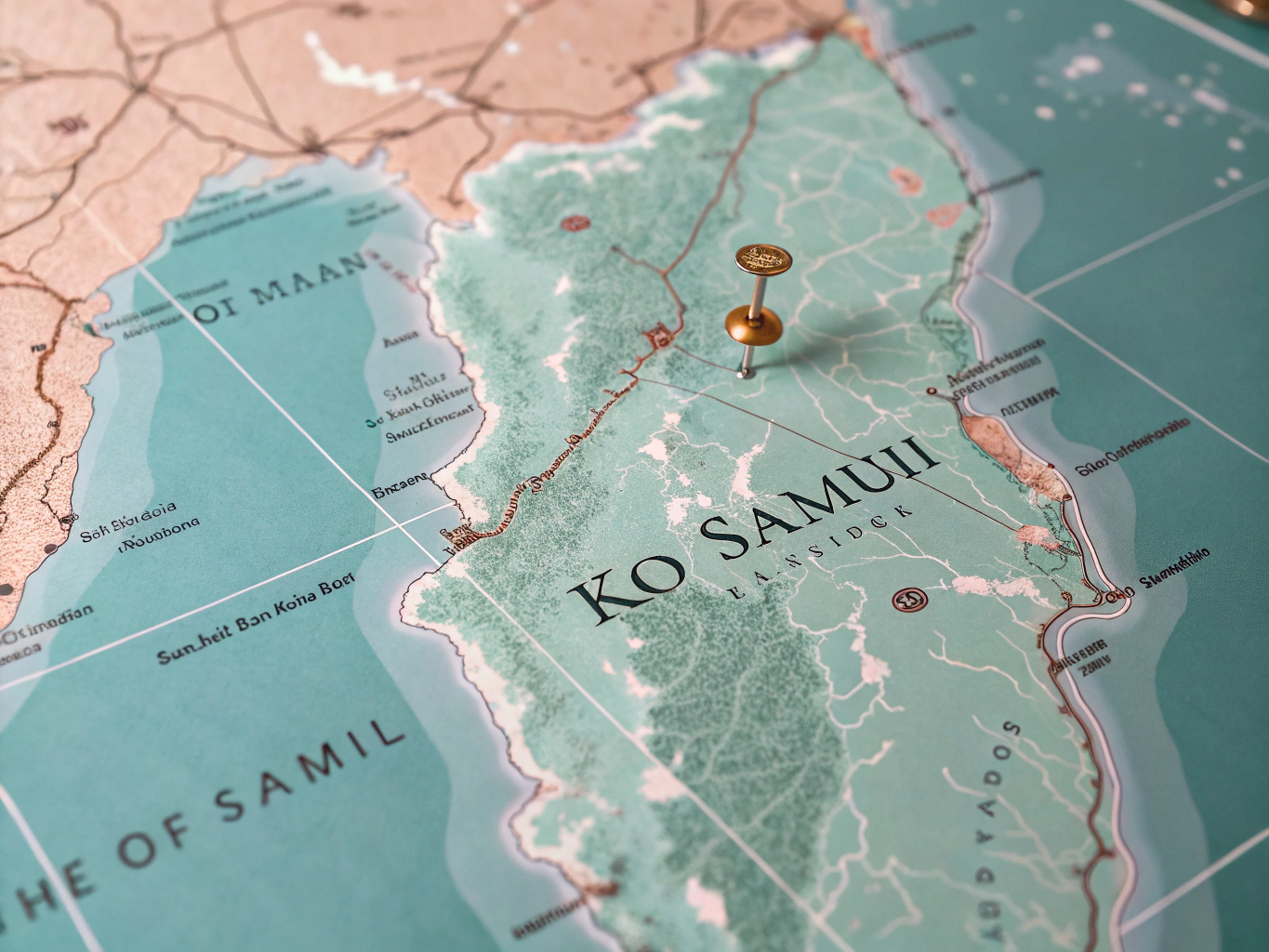 Royal Fight Club Location Map - Koh Samui